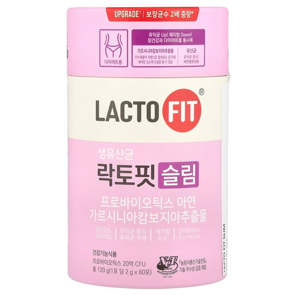Chong Kun Dang Lacto-Fit Slim Probiotics for Gut Health, Blood Sugar, Immune Support, 2g, 60 Sachets