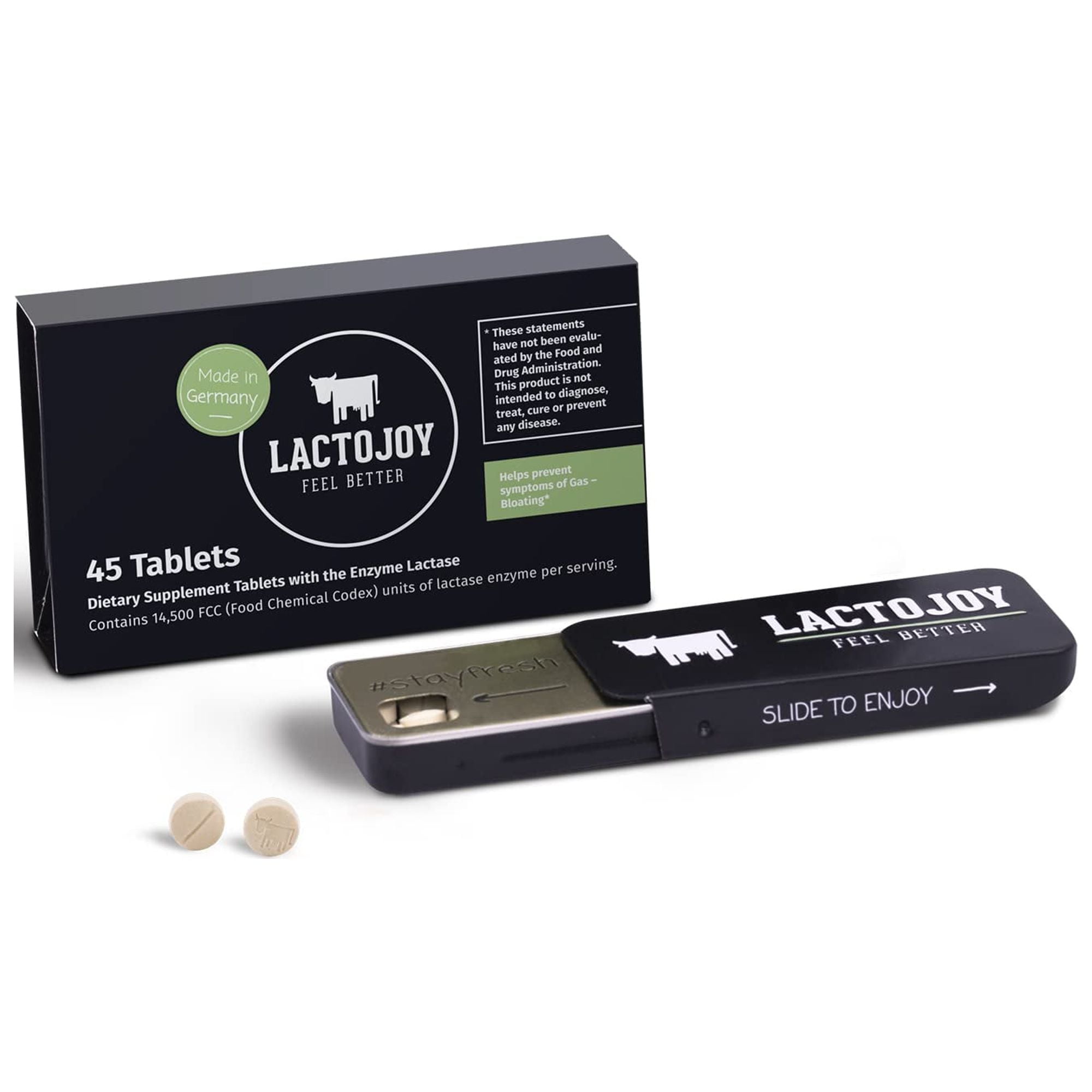 LactoJoy Lactase Pills I Powerful Lactase Enzymes for Lactose