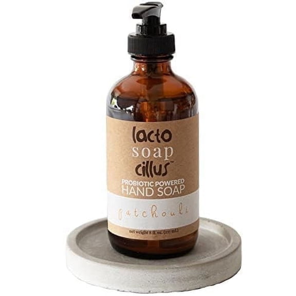 Probiotic Liquid Hand Soap – Natural Moisturizing Formula with Patchouli, Vegan, Palm Oil Free, 8 fl oz