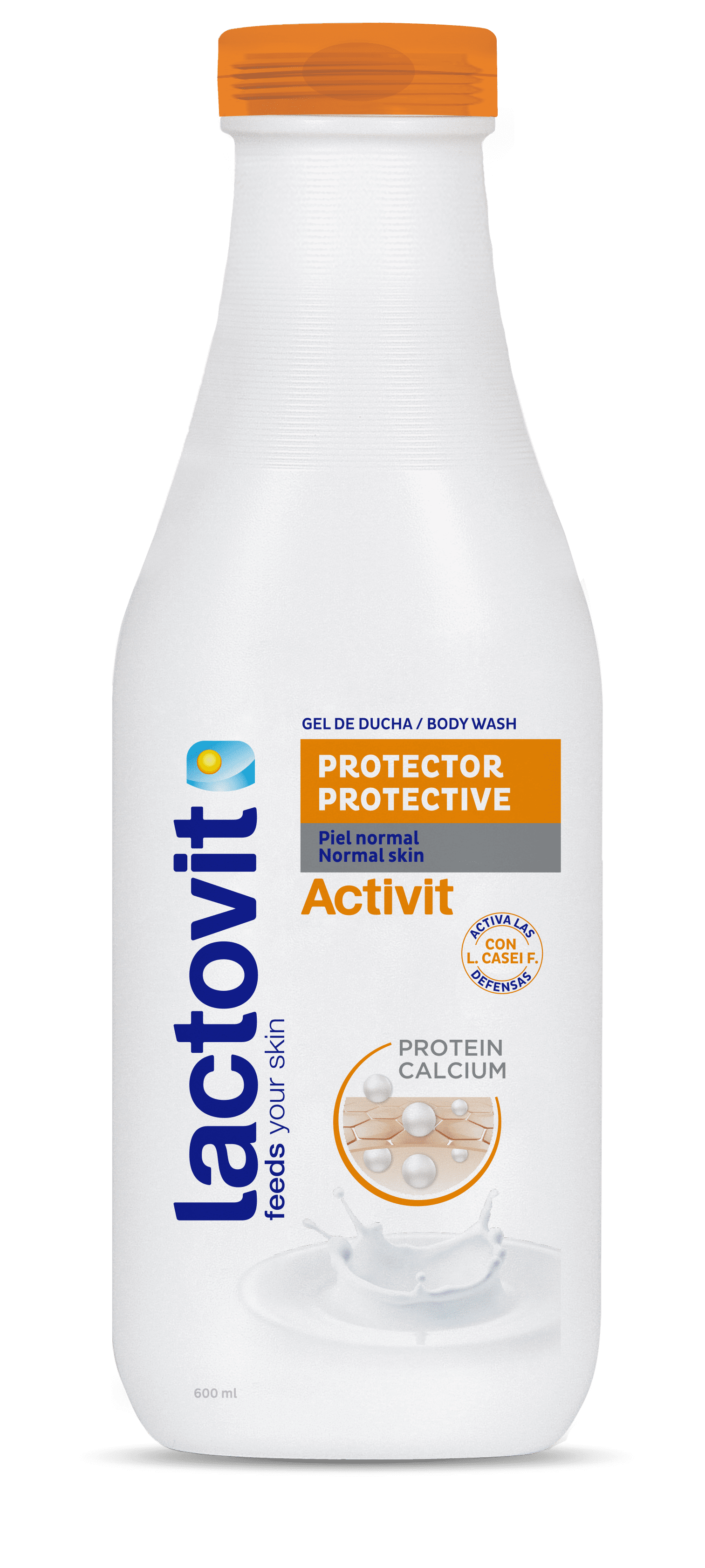 Lactovit Activit Protective Shower Gel, Body Wash, Normal Skin, All Ages, 20.3 oz. Bottle