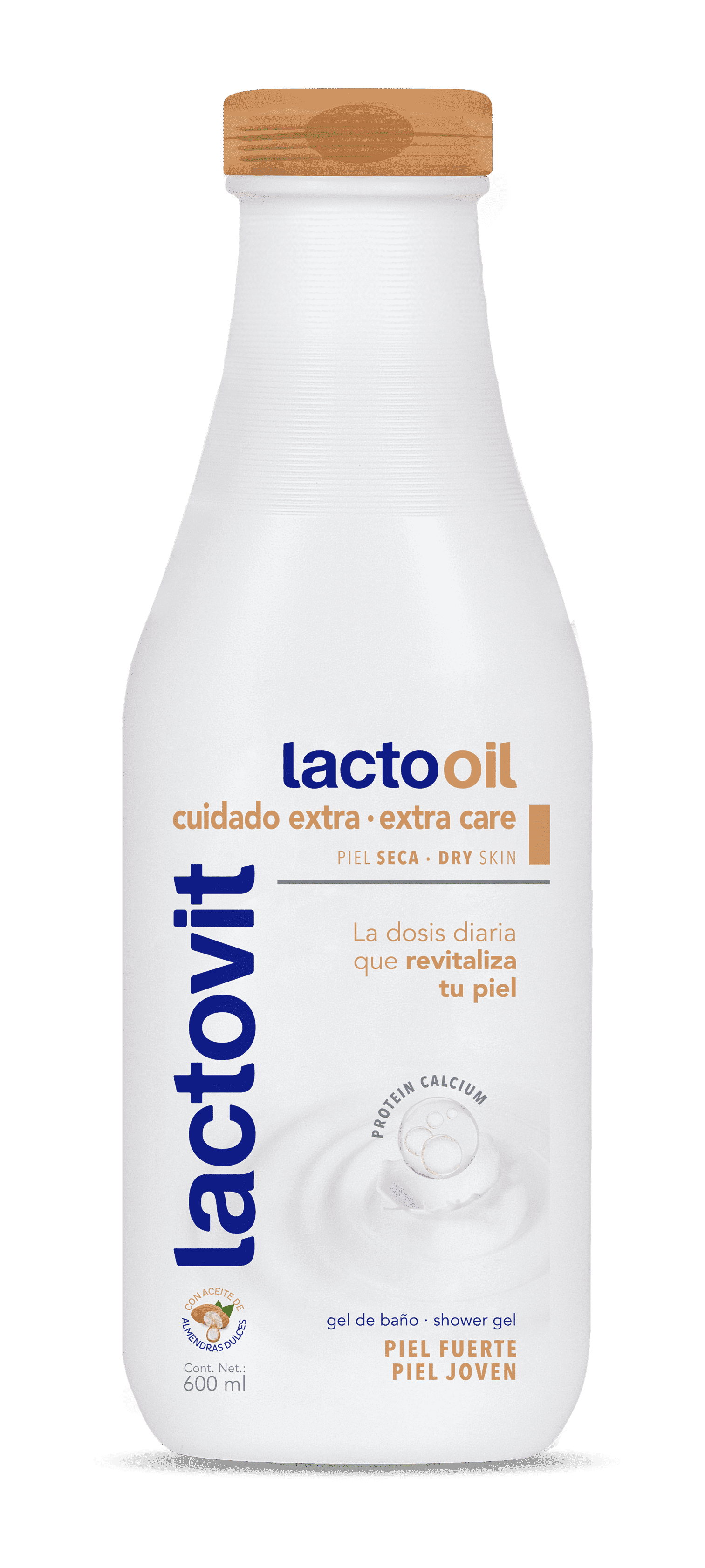 Lactovit Lactooil Shower Gel, Dry Skin, Unisex, Adult, 600 ml