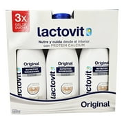 Lactovit Nutritive shower gel Original Nourishing Normal Skin Formulated with Protein Calcium 3-Pack