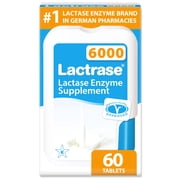 Lactrase Tablet Dispenser   #1 Lactase Brand in German Pharmacies   Strong 6,000 FCC Lactase Units   60 Fast-Acting Pills for Lactose Intolerance   Enjoy Dairy Again