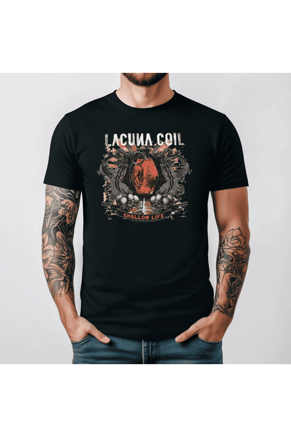 Lacuna Coil Shallow Life Album 2010 Gothic Metal Fan Tee V16280,for men and women up to 5XL