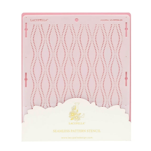 Lacupella ALLURA Cake Stencil Dot Double Helix Pattern