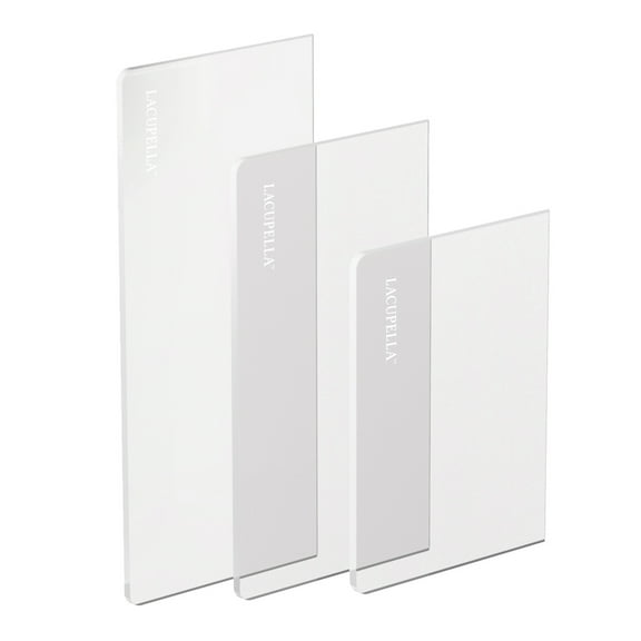 Lacupella Acrylic Cake Icing Frosting Buttercream Bench Scraper Set of Three, Size: 6, 8 and 10 inch