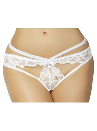 Lacy Line Sexy Strappy Back Open Crotch Lace Panties 