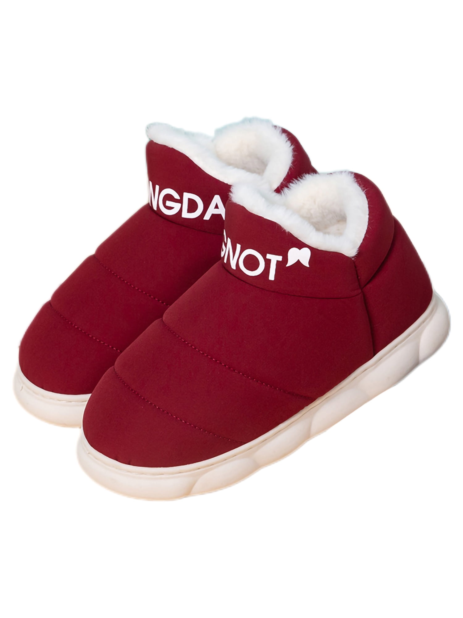 Lacyhop Mens Fuzzy Slipper Plush Lined Slippers Fluffy Booties Indoor Lightweight Warm Shoes