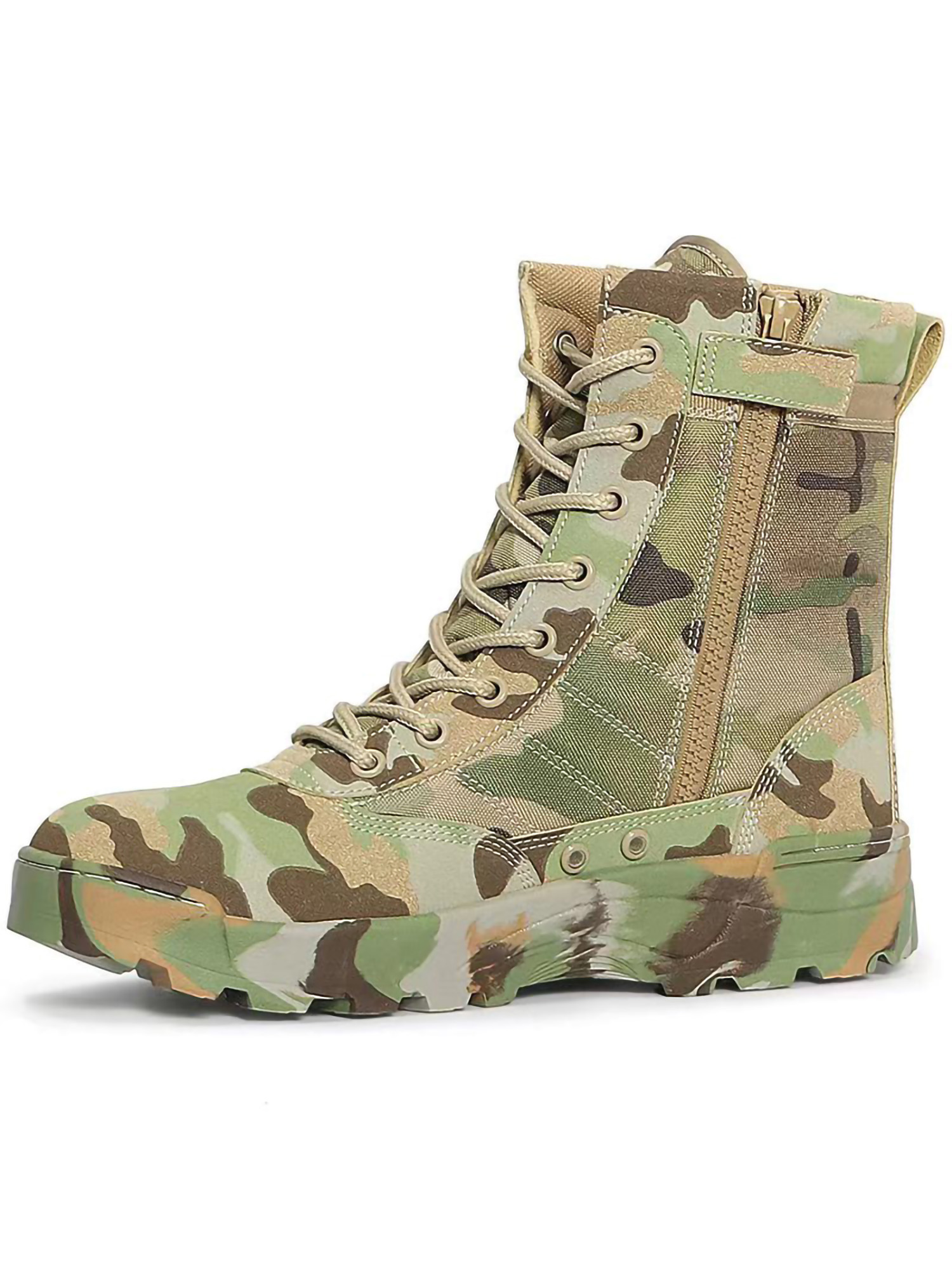 Lacyhop Unisex Hiking Shoes NonSlip Tactical Boot Lace Up Combat Boots