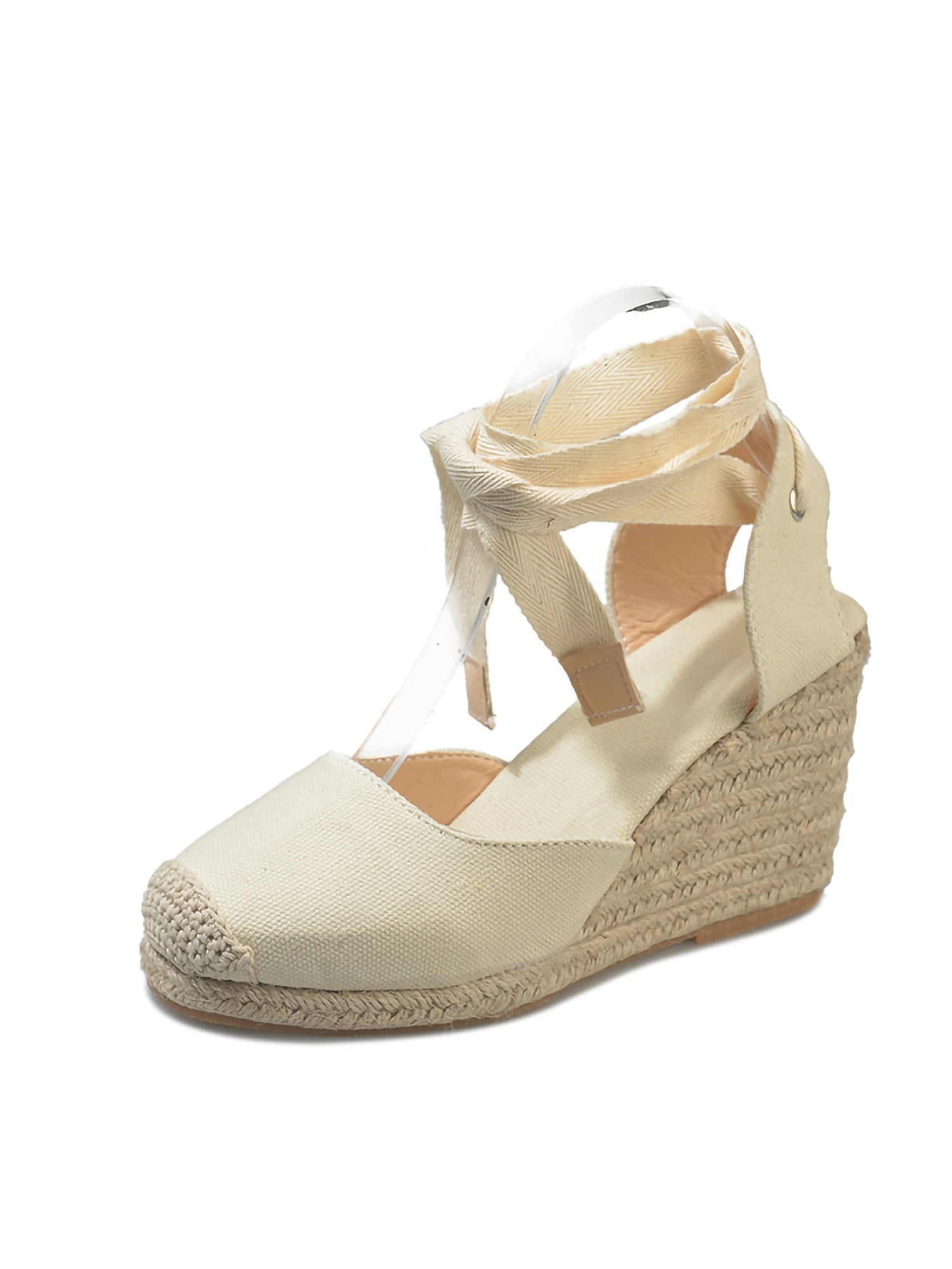 Lacyhop Women's Closed Toe Espadrille Wedge Sandals Kuwait