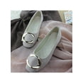 thumbnail image 1 of Lacyhop Womens Flat Shoes Comfort Casual Shoe Slip On Flats Formal Lightweight Pumps Breathable Square Toe Beige 8, 1 of 3