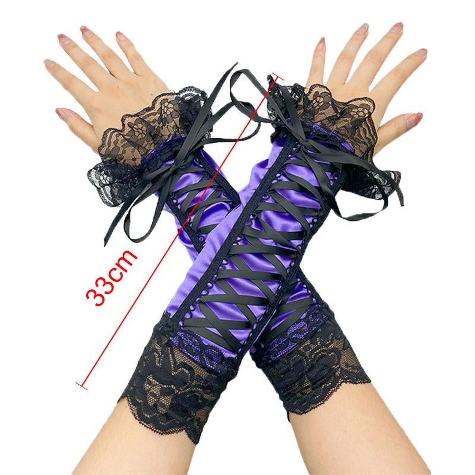 Lacy fingerless gloves deals