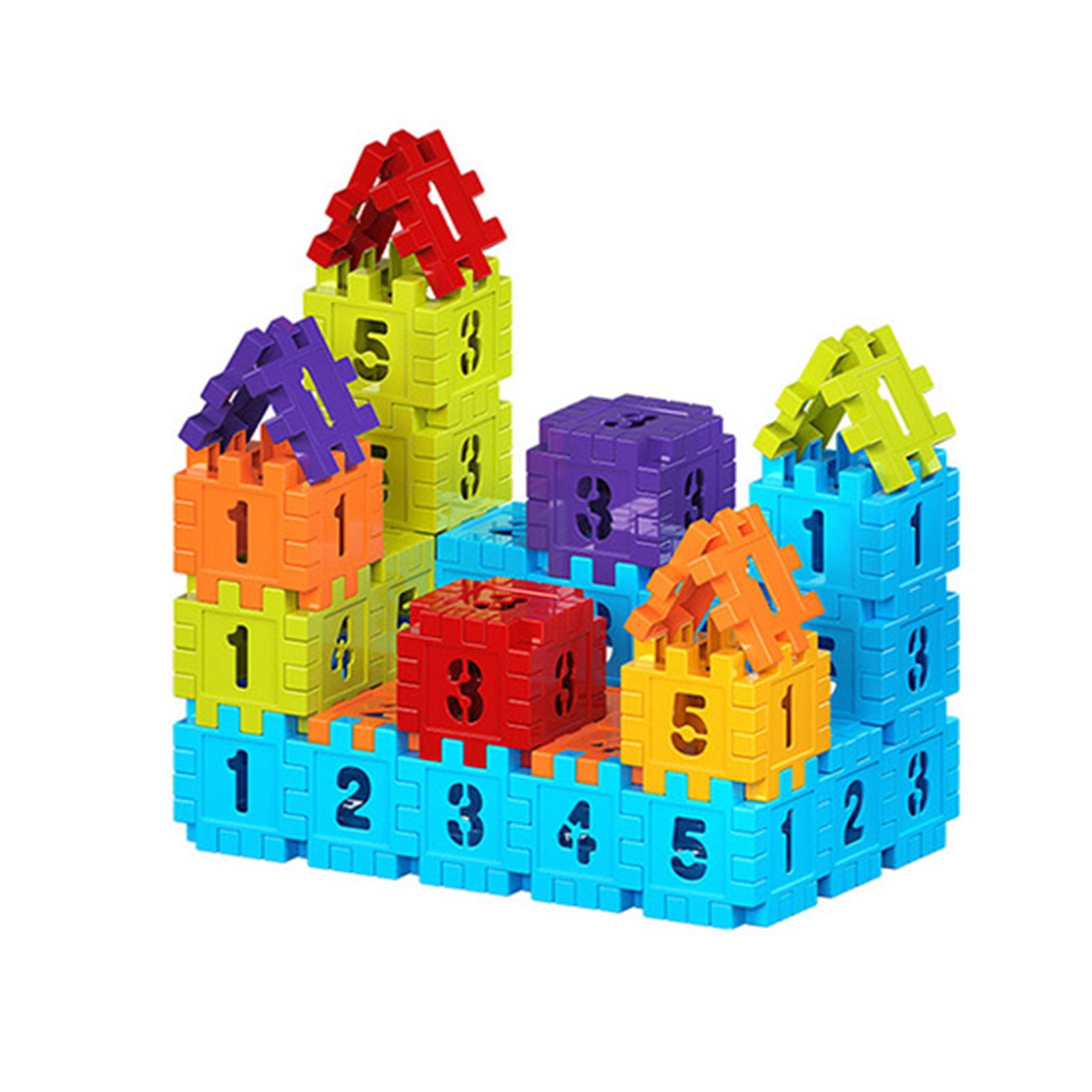 Ladaidra Brown fhgksm 100 Piece Creative Building Blocks Set for Kids ...