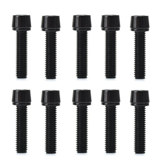 Ladaidra Brown fhgksm 10Pcs M5x20mm Steels Bicycles Stem Screw Tapered Head Bolts Screws