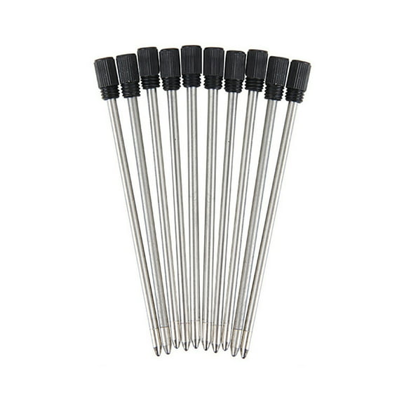 Ladaidra Brown fhgksm 10Pcs Metal Ballpoint Pen Refills for Twist Action Ballpoint Pens