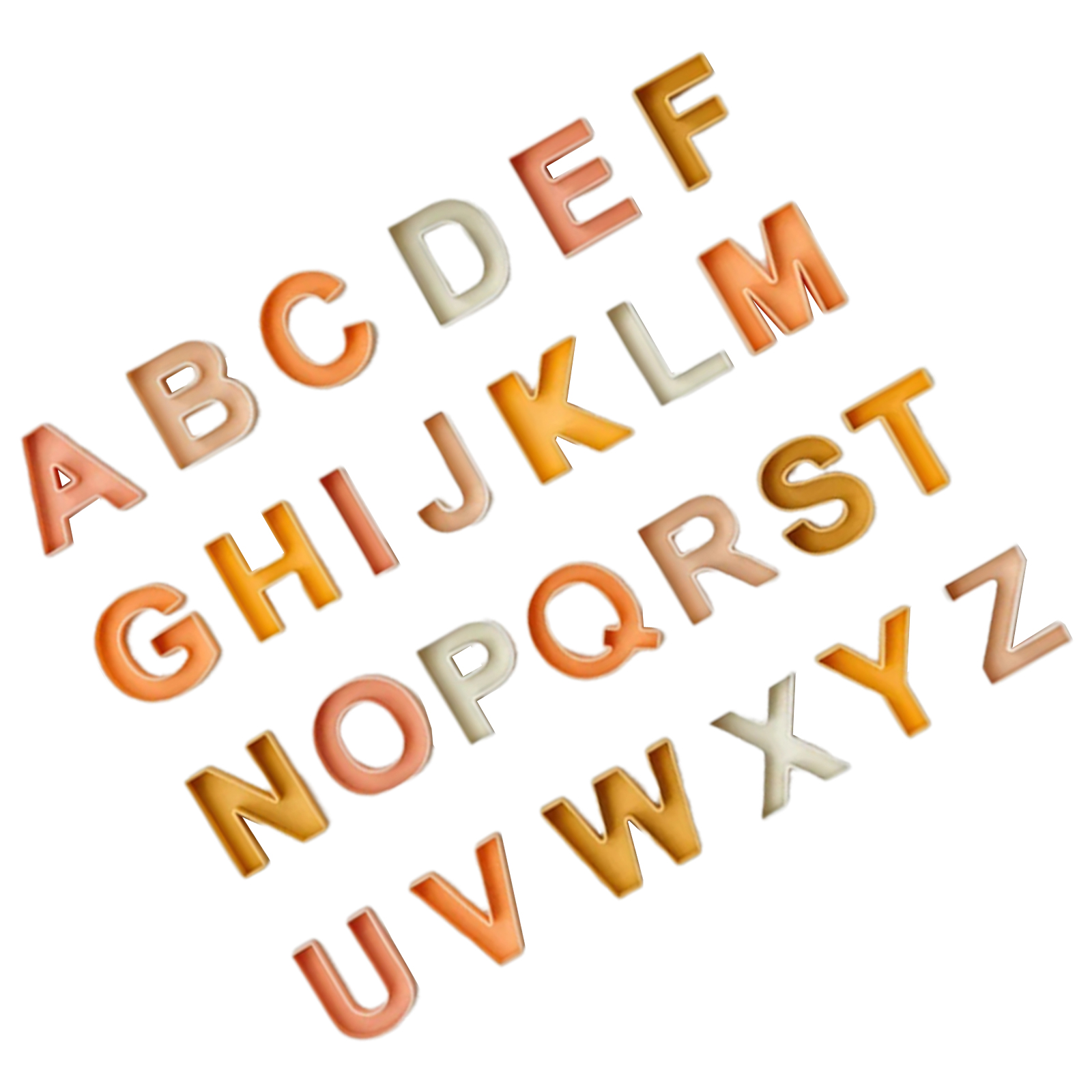 Ladaidra Brown fhgksm 26 Piece Silicone Letter Blocks Bath Toy Set for ...
