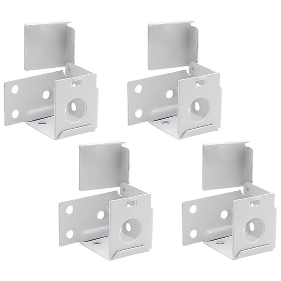 Ladaidra Brown fhgksm 4Pcs White Metal Blind Mounting Brackets for 1 Inches Window