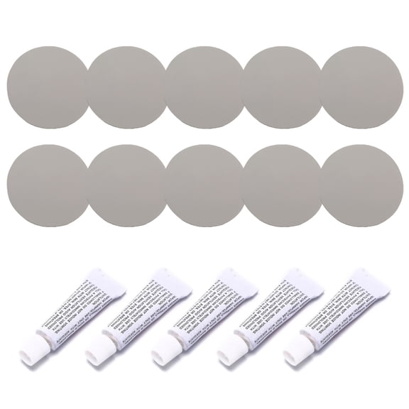 Ladaidra Brown fhgksm 5 Set Inflatable Boat Repair PVC Adhesive Patches for Waterbed