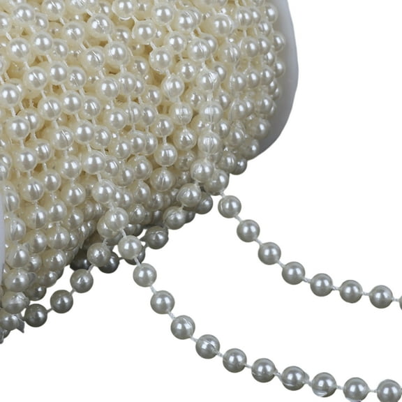 Ladaidra Brown fhgksm Artificial Pearls String Beads Chain for Wedding Decoration Imitation Pearls