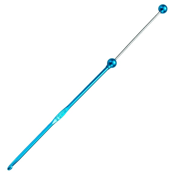 Ladaidra Brown fhgksm Beads Crochet Hook 3mm Crochet Needle Handmade Crochet Needle Practical Metal