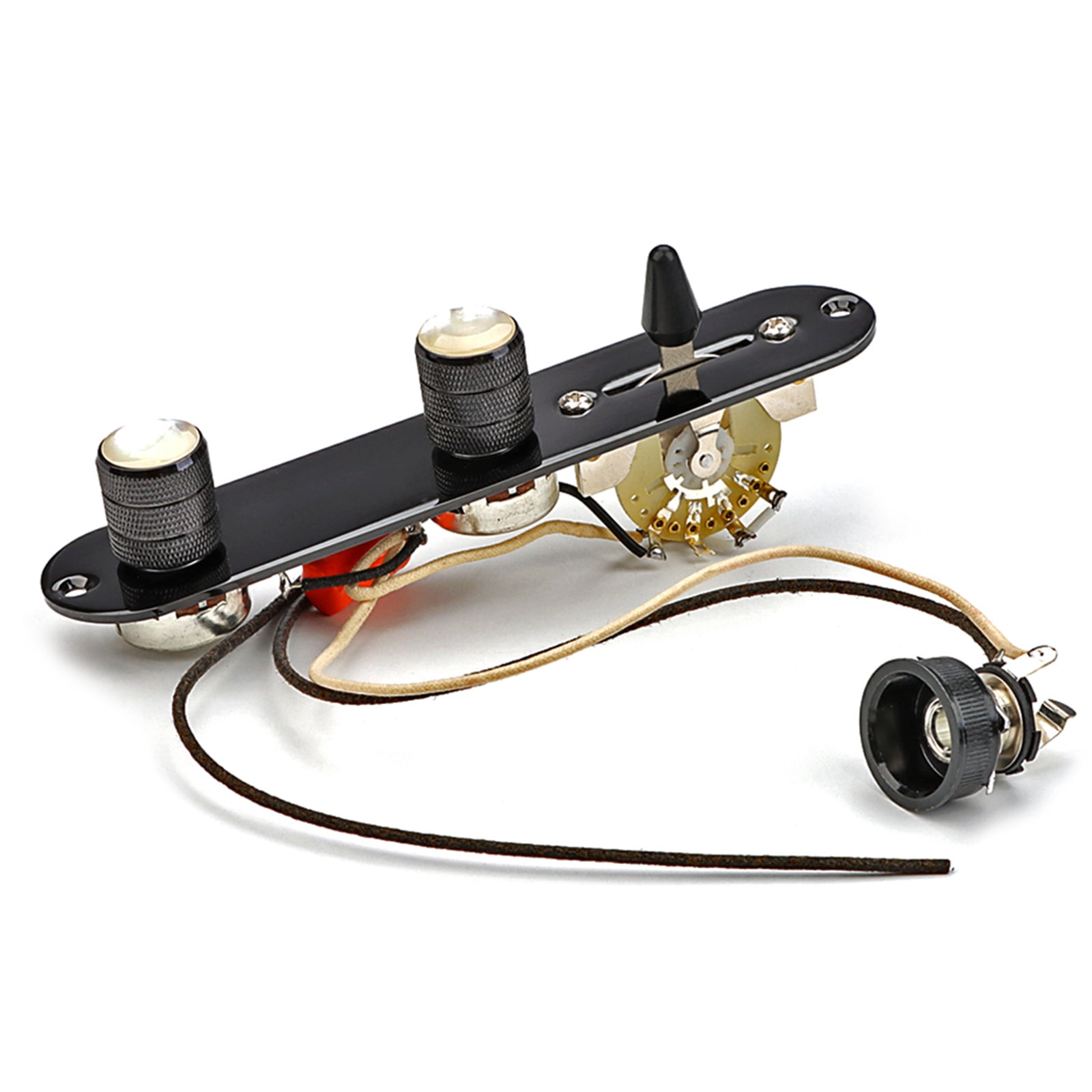 Ladaidra Brown fhgksm Electric Guitar Prewired Control Plate with 3-Way Switches Prewired Loaded