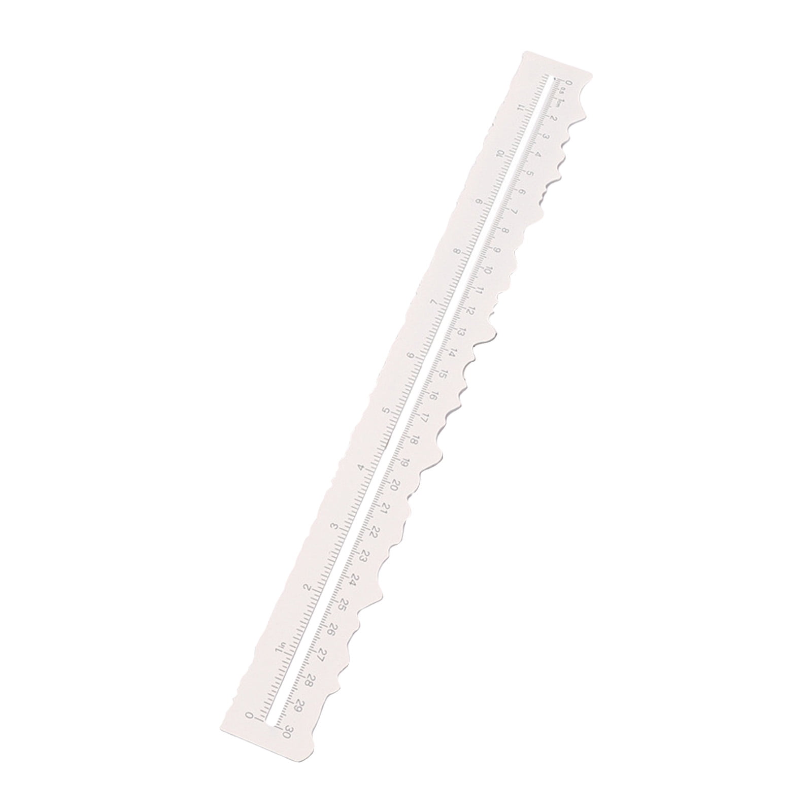 Brown Board Ruler Ladaidra Brown fhgksm Metal Paper Tearing Ruler Craft Ruler Wavy Line ...