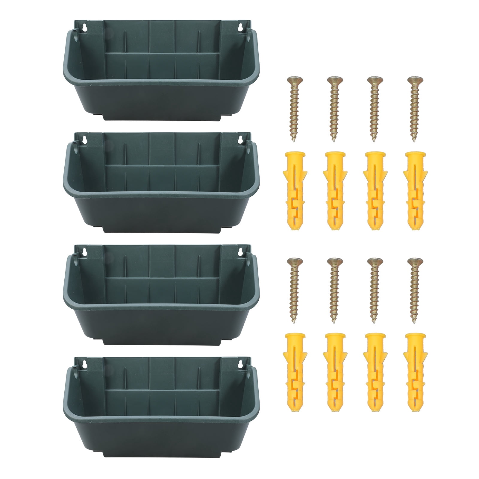 Visual Reference: Ladaidra Brown Fhgksm Pack Of 4 Wall Mounted Outdoor Vertical
