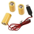 thumbnail image 1 of LadaidraBF 1 Set LR14 C Battery Eliminators Cable Wire USB 5V2A Power Supply Cord to Replace 3x 1.5V LR14 C Battery for Stove, 1 of 3