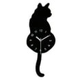 thumbnail image 1 of Wall Clock with Swinging Tail Decorative Acrylic Operated Easy to Read for Indoor Hotel Home Cafe Decor, 1 of 9