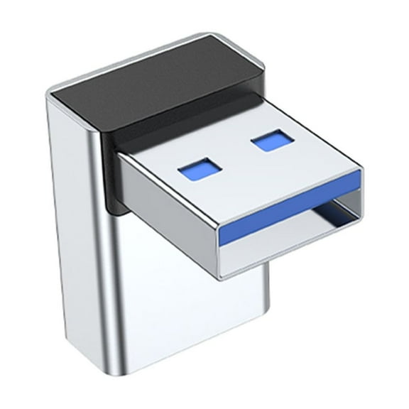 LadaidraBF USB 3.0 Adapter 90 Degree Right Up Angle Male to Female Coupler Connector for Laptop PC USB Chargers Extension Converter
