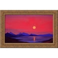 thumbnail image 1 of Ladakh. Kashmir. 24x16 Gold Ornate Wood Framed Canvas Art by Nicholas Roerich, 1 of 2