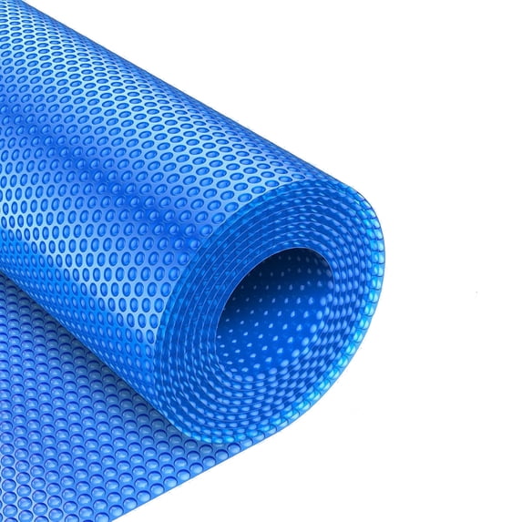 Ladcaser 16-Mil 16x24ft Solar Pool Cover, Rectangle Solar Blanket for In-Ground and Above-Ground Swimming Pools, Blue
