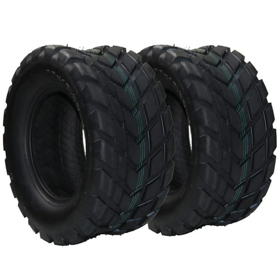 Ladcaser 2 Pack 18x9.50-8 ATV Tires, 4PR All Terrain 18x9.50-8 TL ATV UTV Trail Sand Mud Off-Road Tires, Tubeless, Black