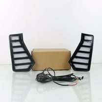 Ladcaser 2 Pack DRL Daytime Running Lights Amber Turn Signal Front Bumper Lamps LED Fog Lights Compatible for Toyota Tacoma 2024 2025