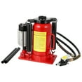 thumbnail image 1 of Ladcaser 20 Ton Air Hydraulic Bottle Jack, Heavy Duty Dual Power Pneumatic/Manual Car Lift for Trucks & SUVs, Low Profile 10.2"-20.1" Lift Range, with Safety Valve, 1 of 7