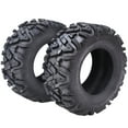 thumbnail image 1 of Ladcaser 28x10-12 6PR ATV UTV Tires All Terrain TL KNIGHT Trail Sand Mud Off-Road Tires AT28x10-12 6-Ply PR Tubeless, Set of 2, Black, 1 of 6