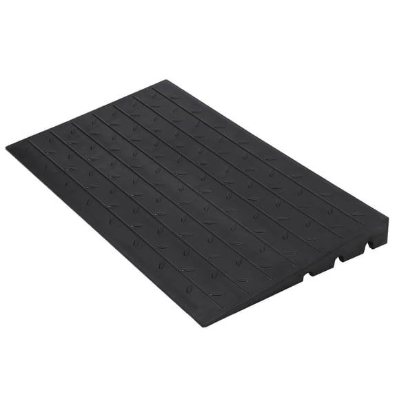 Ladcaser 3" Rise Threshold Ramp, Anti-Slip Wheelchair Ramp Portable Wheelchair Ramp 2500Lbs Weight Capacity Rubber Curb Ramp for Wheelchairs Doorways Stairs Home and Pets