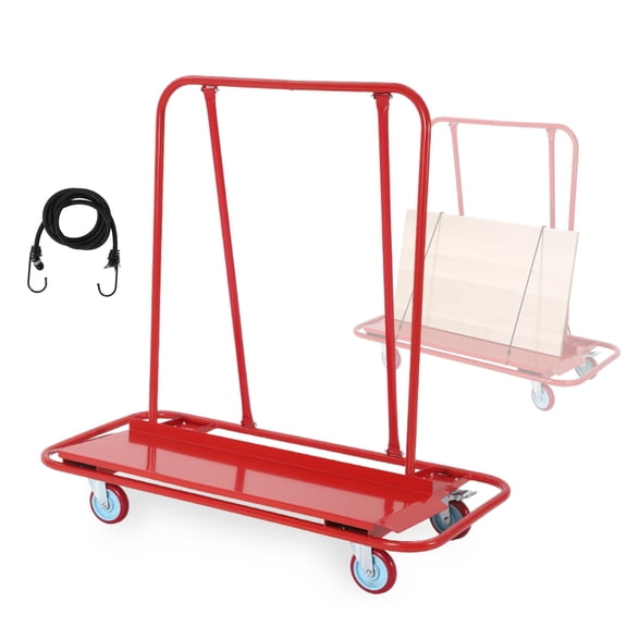 Ladcaser 3000 lbs Panel Dolly with 45" x 22" Deck & Swivel Wheels, Drywall Cart for Wall Panels, Sheetrock, Lumber for Garage, Home, Warehouse Use