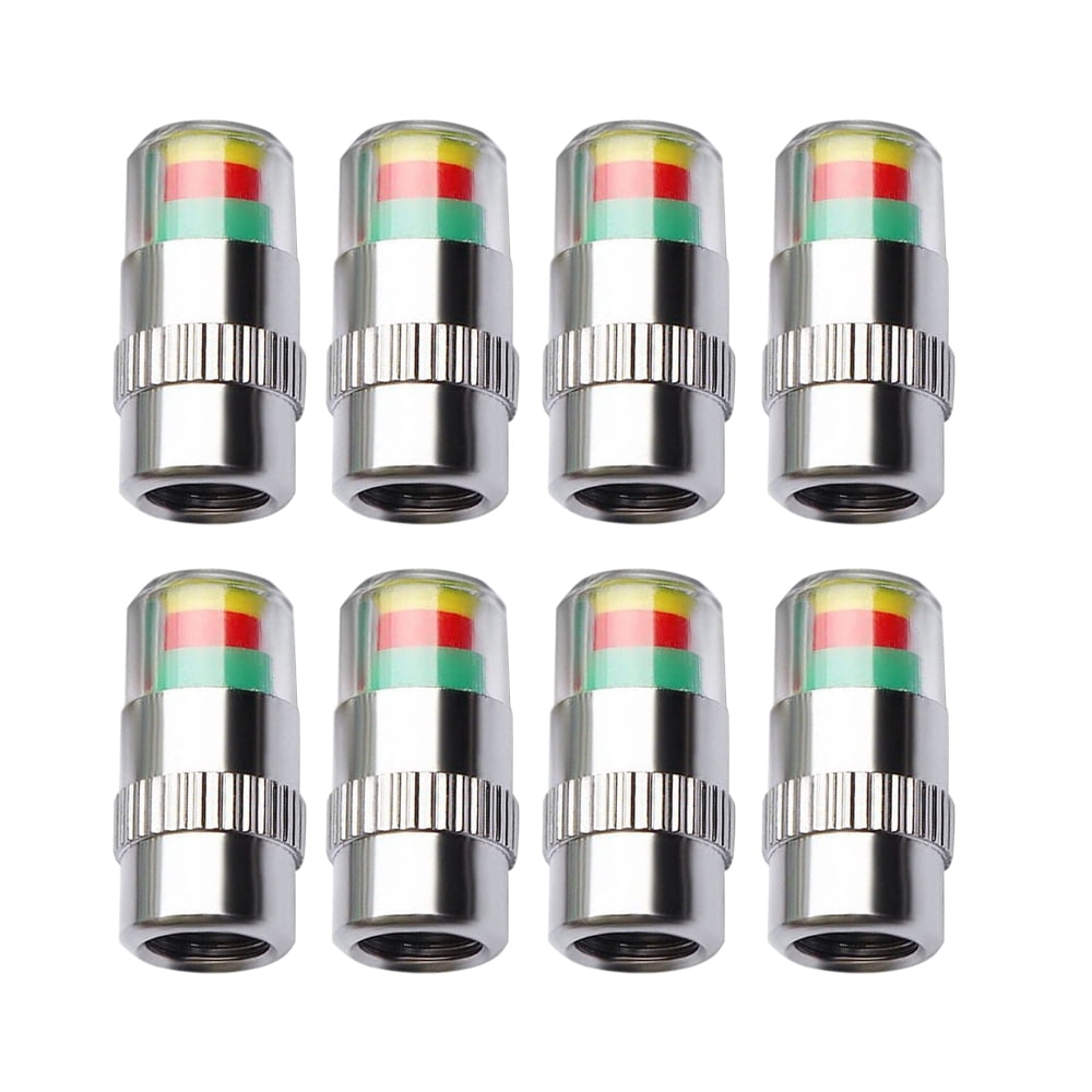 Ladcaser Car Tire Pressure Monitor Valve Stem Cap (2.0-2.3bar) For Automobiles Motorcycles Bicycles