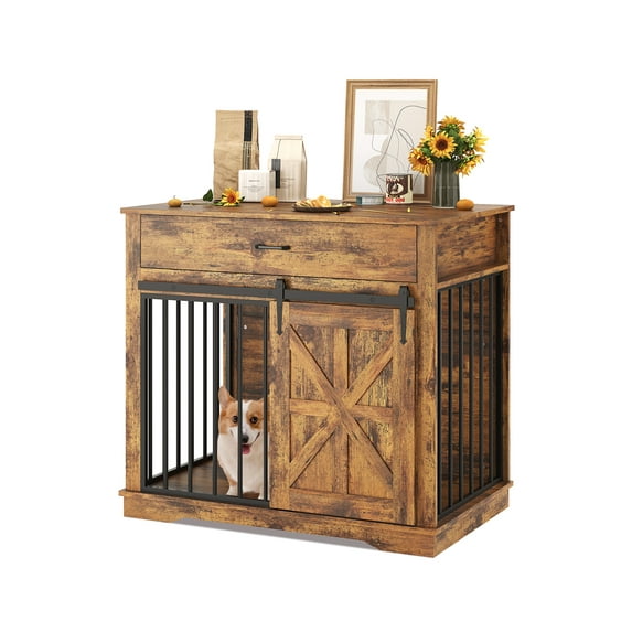 Ladcaser Dog Crate Furniture 37.8