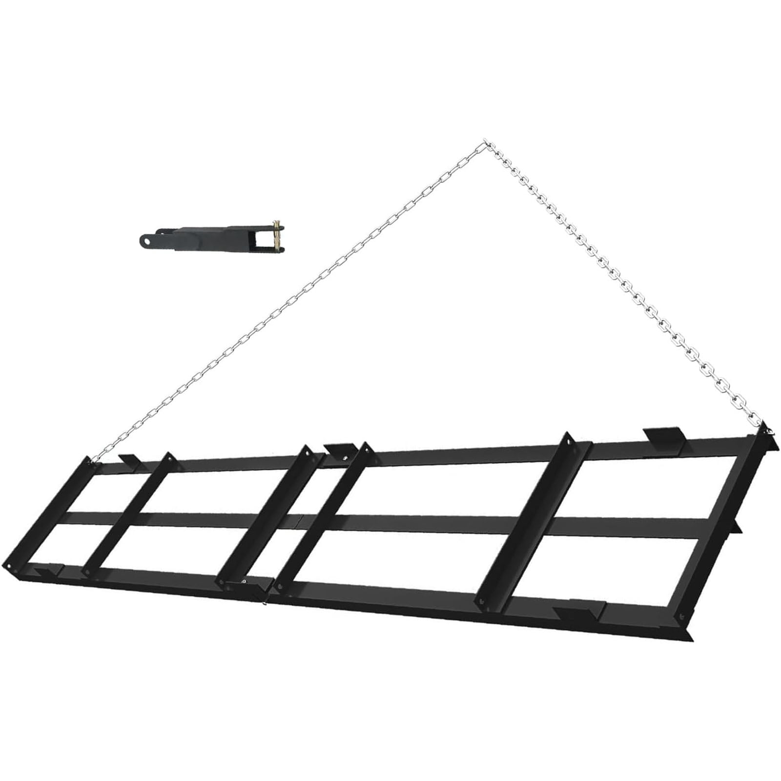 Ladcaser Drag Harrow Driveway Grader Heavy Duty Power Rake with 6 FT ...