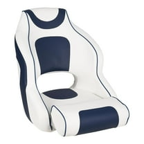 Ladcaser Flip-Up Bolster Boat Seat High Back Captain Boat Seat for Fishing, Cruising, Speedboats and Canoes