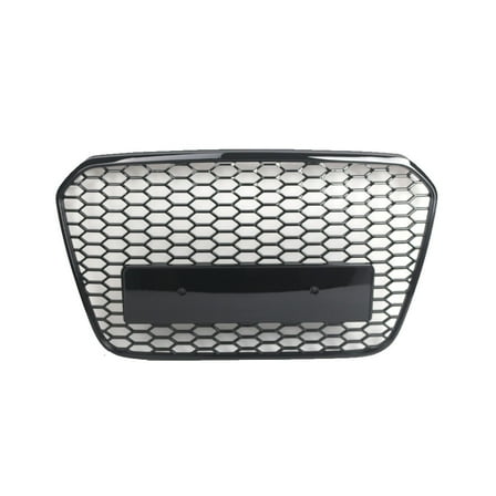 Ladcaser Honeycomb Mesh Front Bumper Grille Grill Cover 4G0853651A Replacement Compatible for Audi A6 C7 2012-2015 Automobile Air Intake Grille Accessories