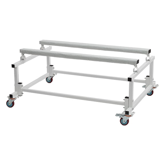 Ladcaser Jet Ski Stand, Watercraft PWC Dolly Boat Storage Trailer Cart Adjustable with 4 Brakes Casters,1000LB Load Capatity, White