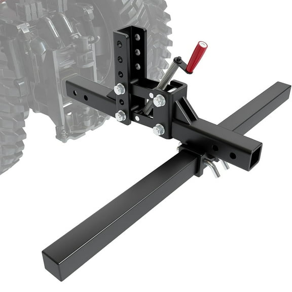 Ladcaser Manual Implement Lift, Plow Scarifier, with 1-Point and 2-Inch Receiver for ATV, UTV, Tractors, Height Adjustable Lift