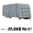 thumbnail image 1 of Ladcaser RV Cover Trailer Covers Heavy Duty Exterior Covers 4 Layers, Waterproof, Breathable, UV-Resistant and with Windproof Straps, Camper Cover for Trailer RV 18-35 FT, 1 of 8
