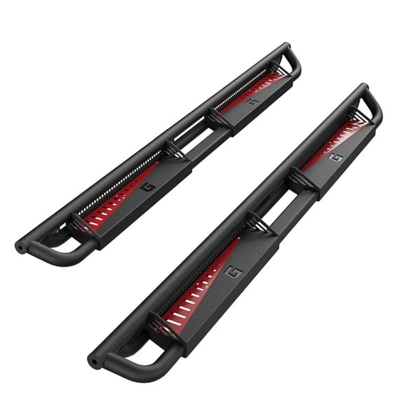 Ladcaser Running Boards Bolt-on Side Steps Nerf Bar Compatible for Dodge Ram 1500 Crew Cab 2009 2010 2011 2012 2013 2014 2015 2016 2017 2018