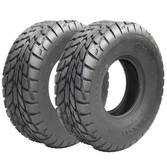 Ladcaser Set of 2 ATV Tires All-Terrain Tires 16x8-7 4PR ATV UTV Trail Sand Mud Off-Road Tires Tubeless, Black