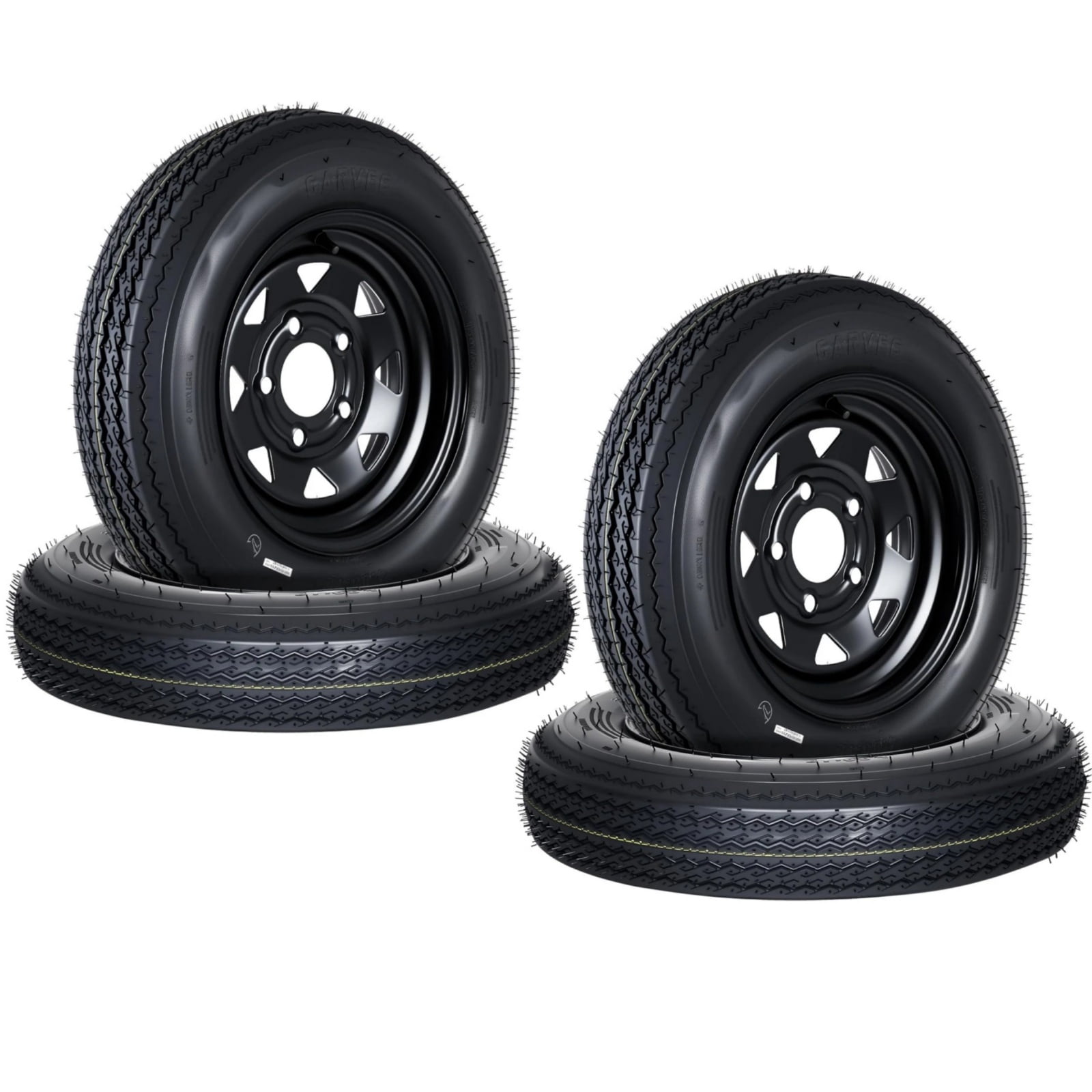 Tire Rim Ladcaser Trailer Tires On Rim 4.80-12 480-12 480X12, Load Range C, 6PR ...