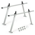 thumbnail image 1 of Ladcaser Truck Ladder Rack Universal Extendable Pick-Up Bed Cargo Rack 800 lbs Capacity, Silver, 1 of 5